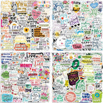 Oomloid inspirational stickers set featuring 300 unique motivational quotes