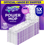 Swiffer PowerMop Multi Surface Mopping Pad Refills 11 Count front packaging view
