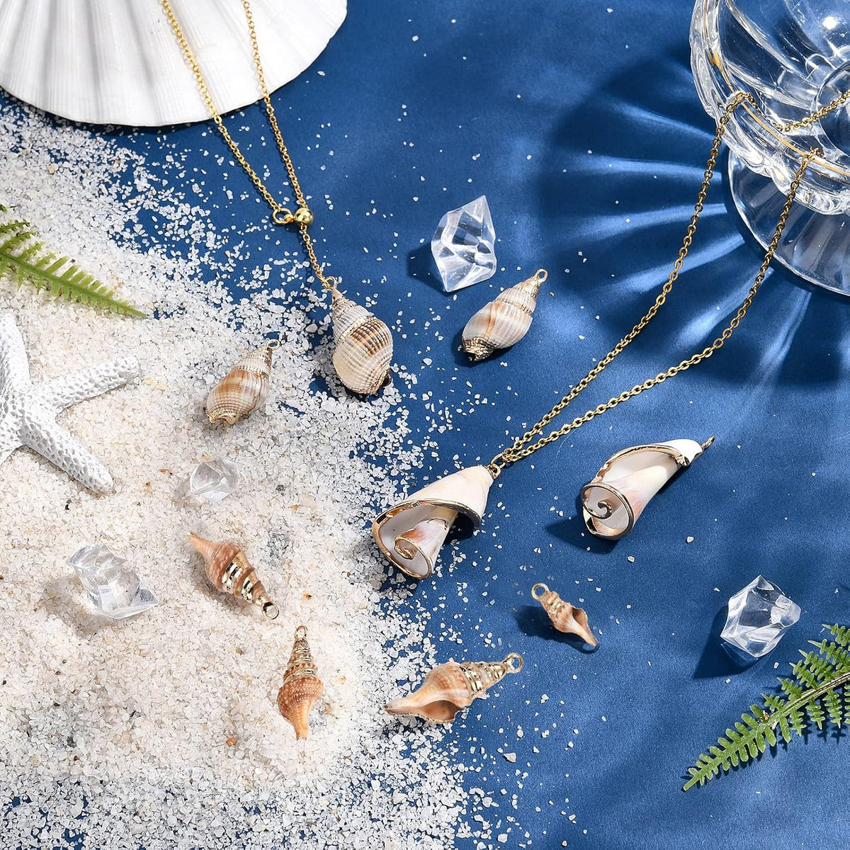 SUNNYCLUE electroplated ocean beach charms set overview