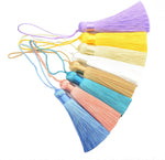 8Pcs 6.28 Inch Silky Tassels for Earrings, Jewelry Making(Multi Color) | Handmade Chinese Knot Design with 2.75-Inch Cord Loop, Used for Souvenir Crafts - Image 10