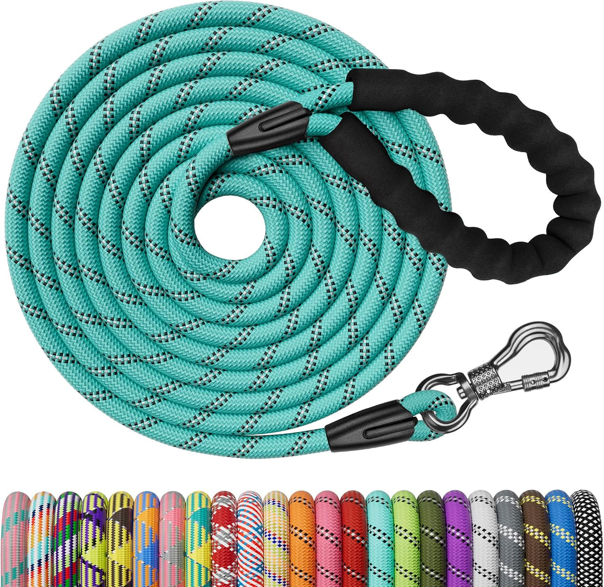 NTR outdoor dog cord laid out flat to show its full length.