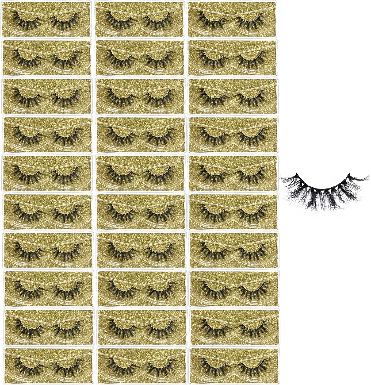 FARRED Wholesale Fluffy Dramatic Bulk Lashes front packaging view showcasing 8D volume styling.