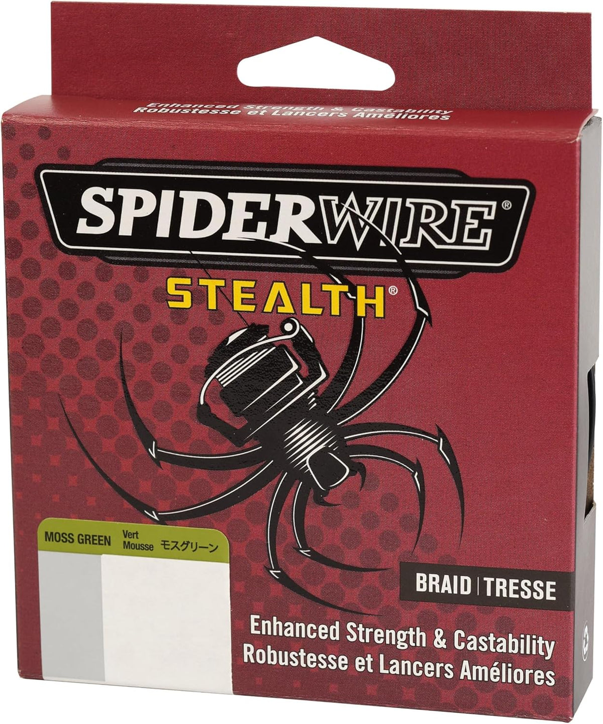 Spiderwire braided fishing line side profile