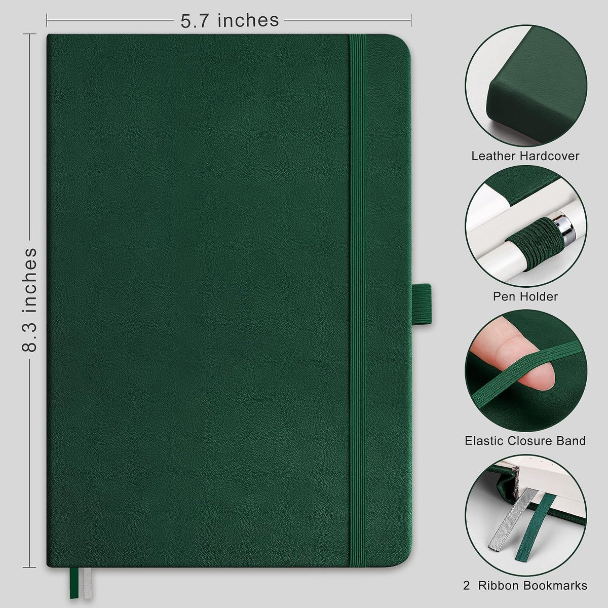 RETTACY A5 notebook closed cover display