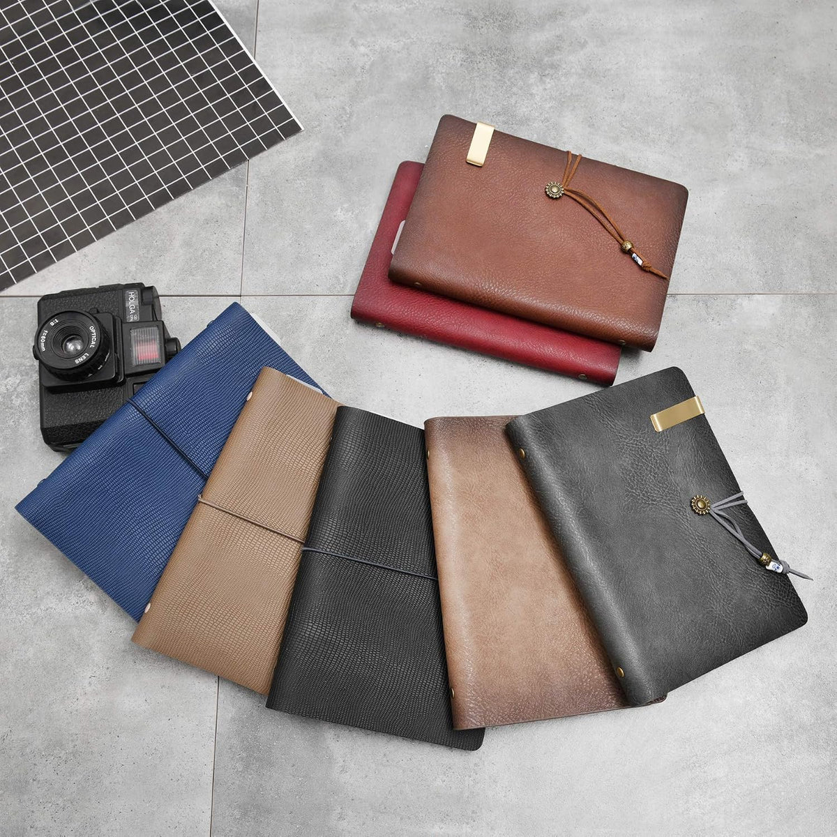Wonderpool business notebook set laid flat on a desk