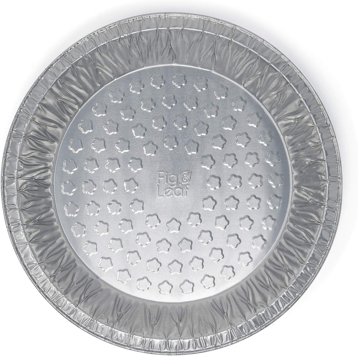 Fig And Leaf tin plates showing full curl lip detail