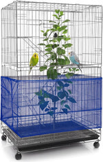 Shappy Bird Cage Net Cover Seed Catcher, 118 x 15 Inch/ 300 x 37 cm, Yellow - Image 12