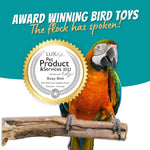 Premium Busy Bird intellectual pet toy package contents showing all durable hardware components.