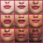ETUDE water-based lip stain in Strawberry Ade showing the bright pink cap and vibrant red liquid.