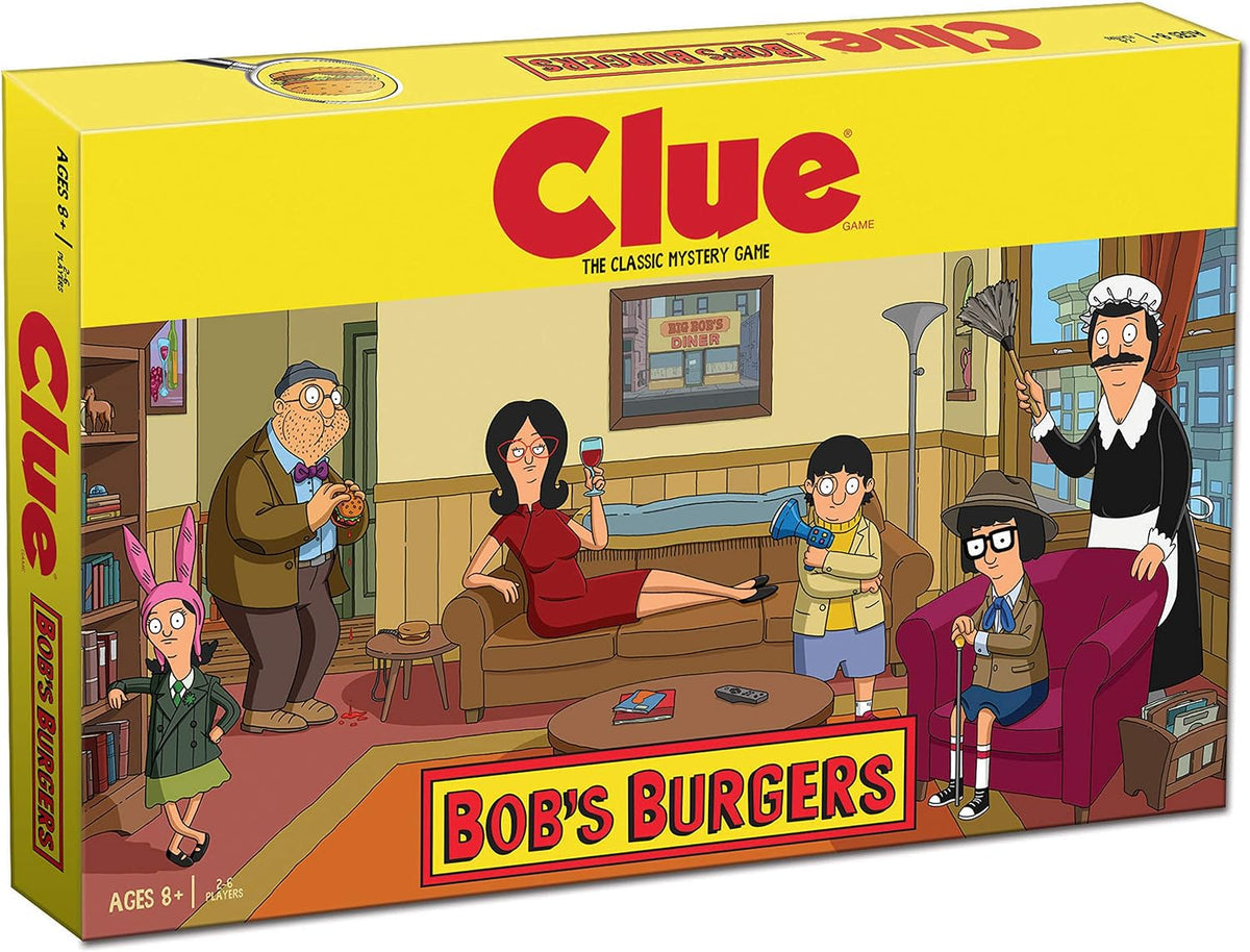USAopoly Clue Bobs Burgers Board Game front view