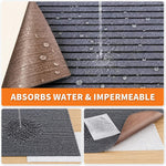 Close up of non-slip rubber base on Tempoak pet mat