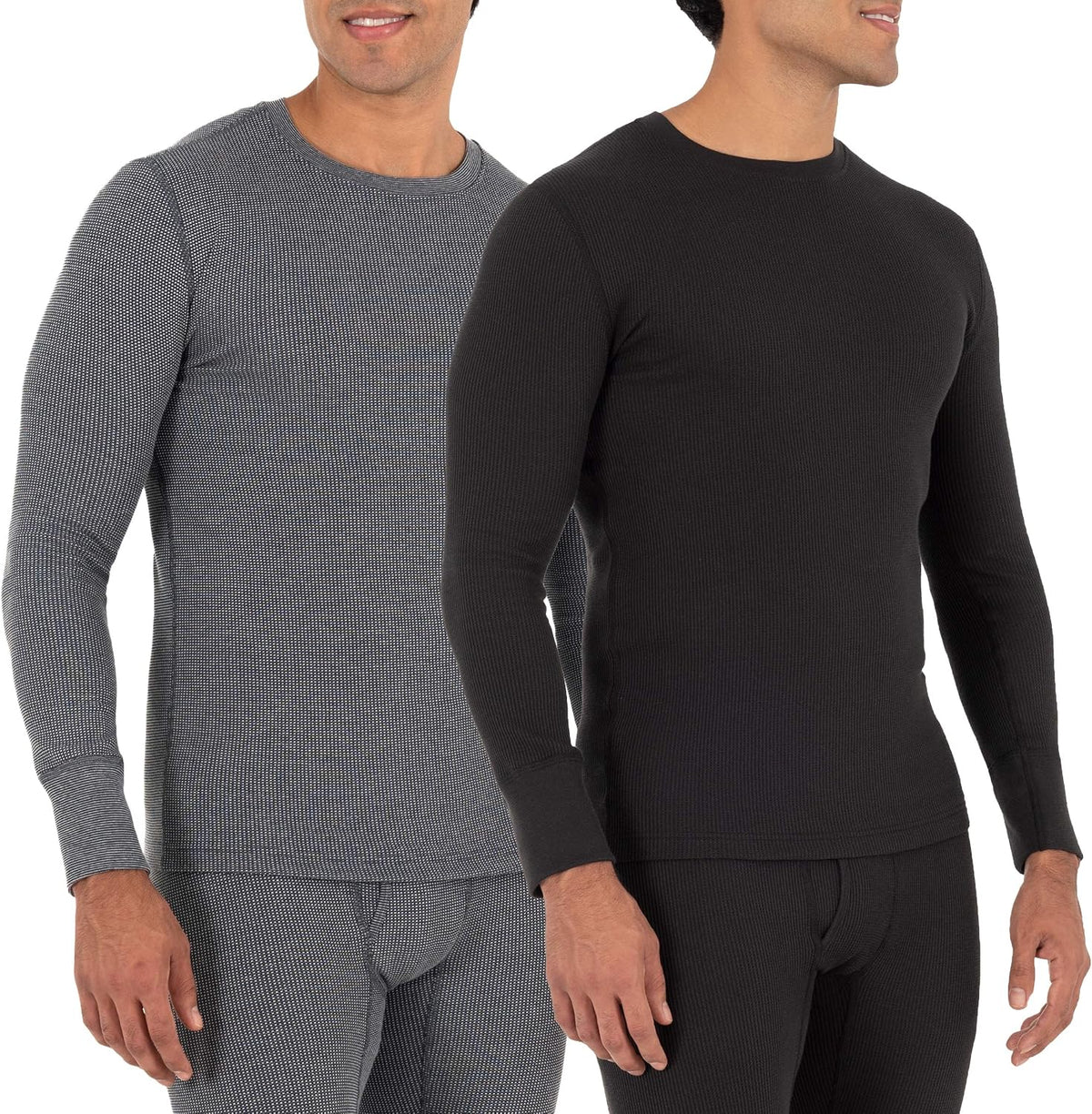 Fruit of the Loom Men's Recycled Waffle Thermal Underwear Crew Top - Image 10