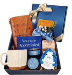 Yunnice.lee employee appreciation gift box front view featuring the curated thank you care package