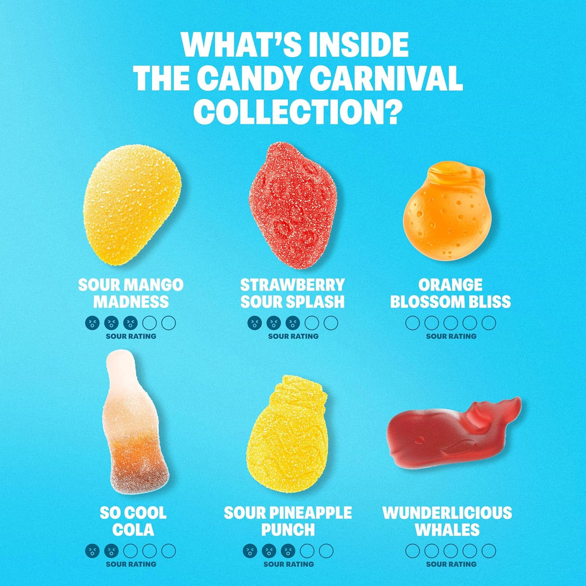 Shameless Snacks Candy Carnival low carb high fiber gummies collection