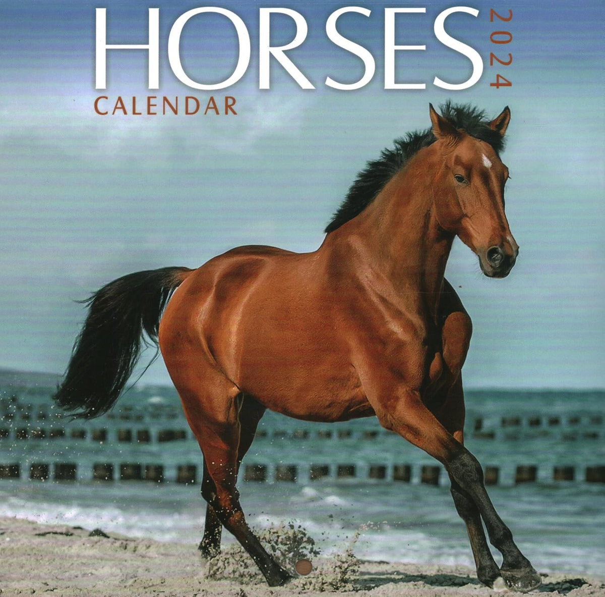 2024 Horses Mini Wall Calendar - Image 1