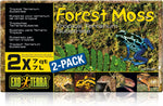 Exo Terra Forest Plume Moss 2-pack front view for terrariums