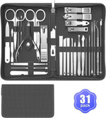 Cater Manicure, Nail Clippers Set of 12Pcs, Professional Grooming Kit, Nail Tools with Luxurious Travel Case (12) - Image 9