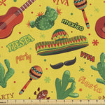 Lunarable sewing fabric full width view