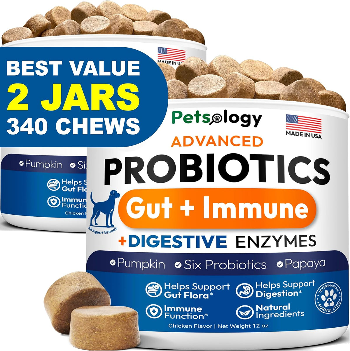 Dog Urine Neutralizer for Lawn - 170 Green Lawn Chews for Dogs - Pee Grass Burn Spot Saver Caused by Dog Urine with Probiotics & Digestive Enzymes - Advanced Gut Health Supplement, Rocks - Image 13