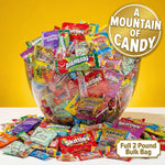 Top view of Queen Jax mega variety candy 2 pound bag