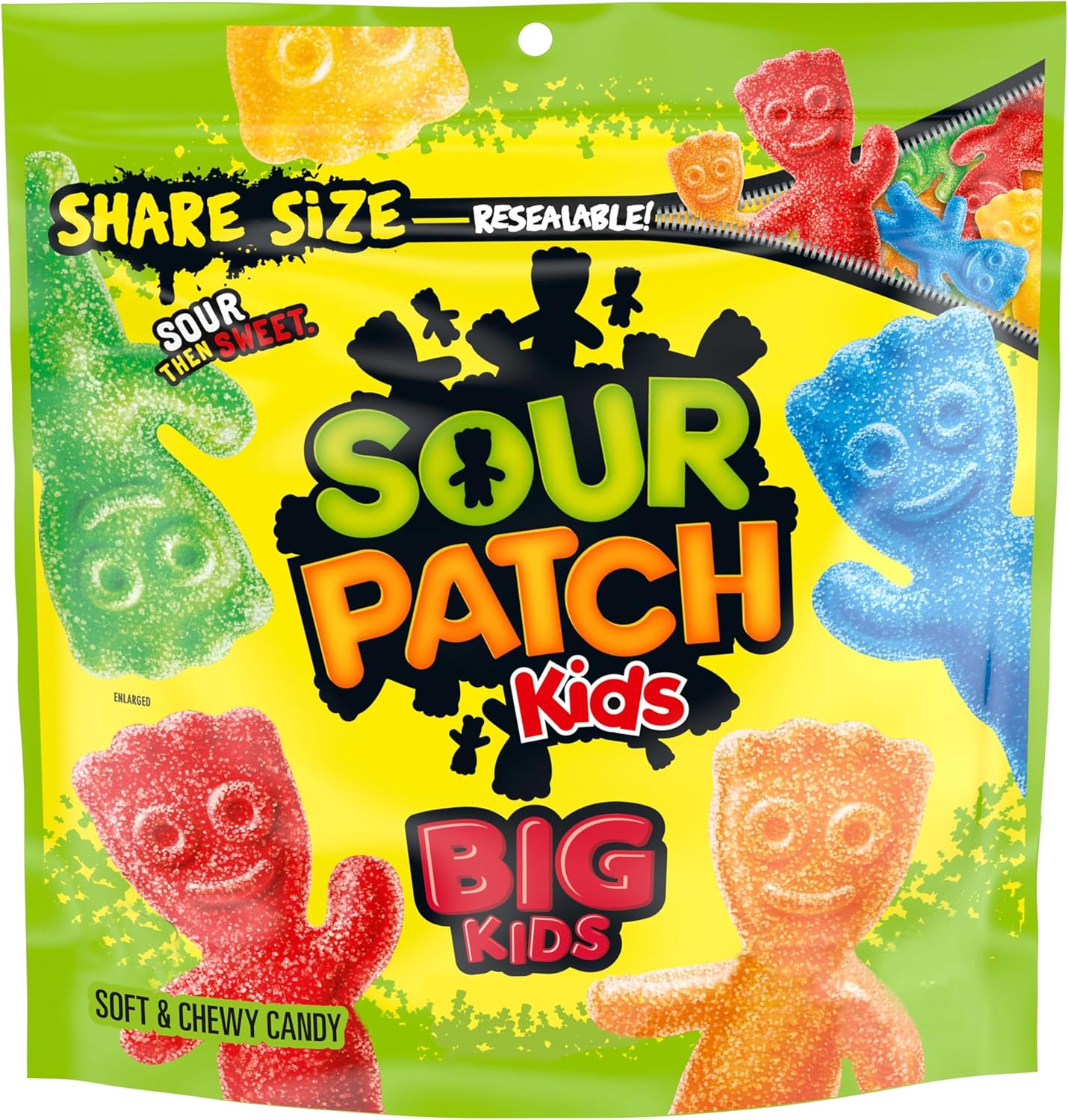 Sour Patch Kids Big Kids Soft and Chewy Gummy Candy front view bag
