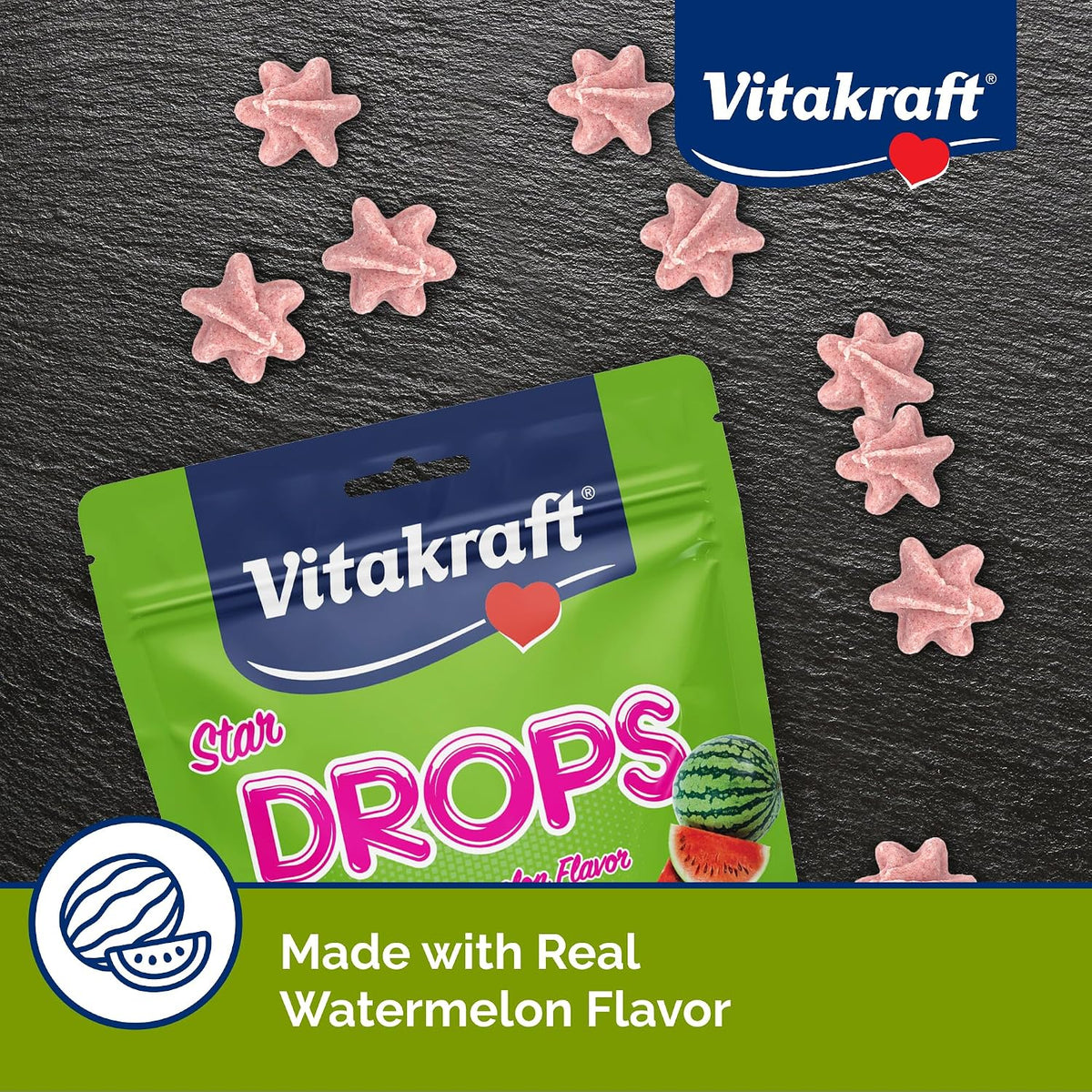 Vitakraft pet snacks ingredient list and feeding directions panel