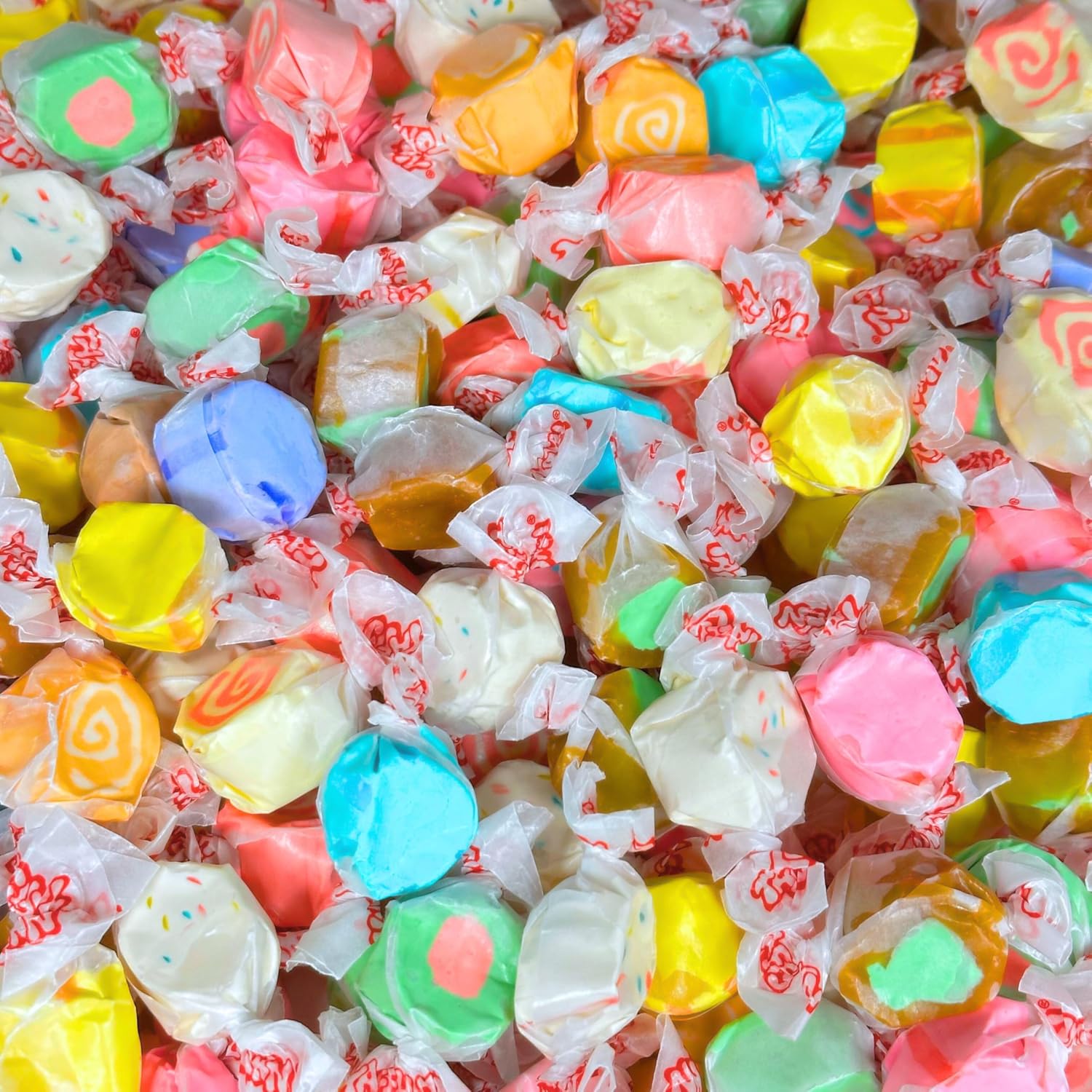 Assortit Premium Assorted Saltwater Taffy front view 1 pound bag