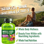 Naturelo whole food supplement bottle top cap view