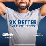 Gillette clinical strength antiperspirant side profile view
