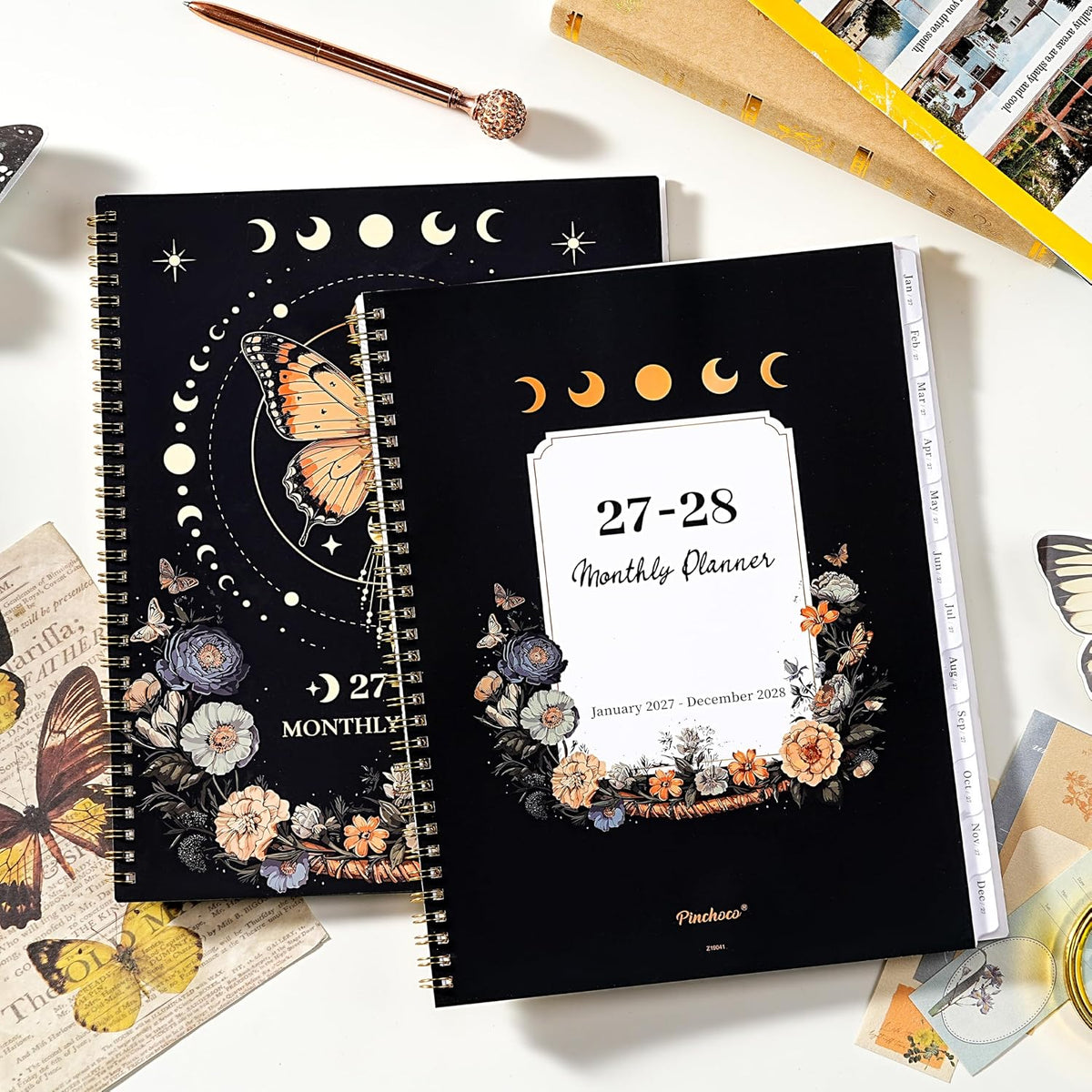Pinchoco productivity planner flat lay display