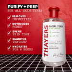 Thayers facial toner dispensing on cotton pad
