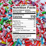 Tootsie Roll Frooties 10 assorted fruity flavors individually wrapped pieces spread out