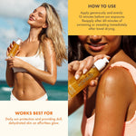 Kopari sun shield body glow packaging and cap