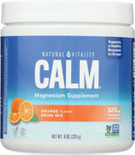 Natural Vitality Calm magnesium powder front view container bottle