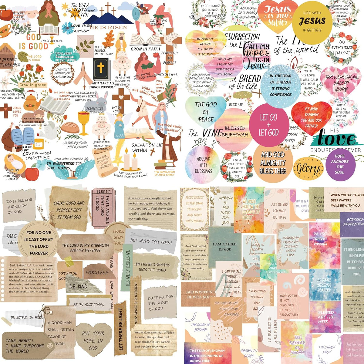 Vyrana inspirational Christian stickers pack front view