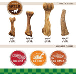 Close up of bison flavor natural dog chew treat from Nylabone