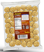 All natural vegan round sesame brittle candy balls by Rani Brand.