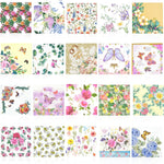 Lsyahcyy 20 pack assorted floral napkins front view