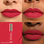 Milani longwear transfer proof liquid lip color packaging and bottle display