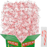 Generic mini peppermint candy canes front view festive holiday bulk pack