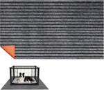 OCMML Extra Large Gray Waterproof Dog Crate Mat front view