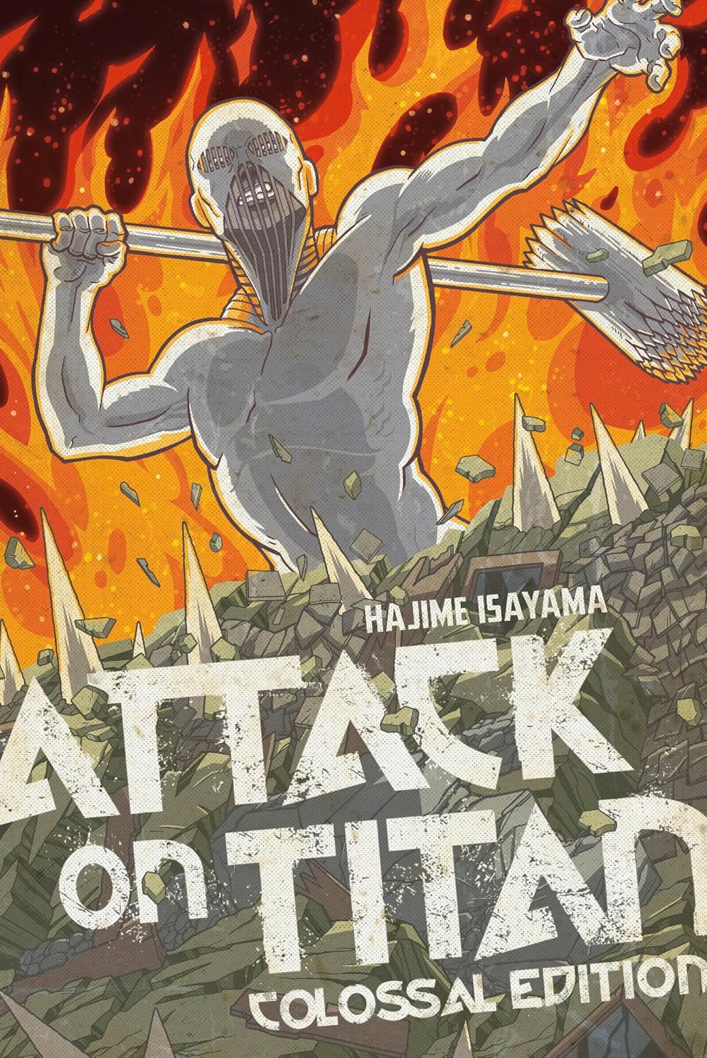 Hajime Isayama Attack on Titan Colossal Edition 5 front view manga paperback