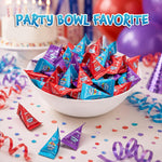 Close up of popping candy texture in colorful packaging