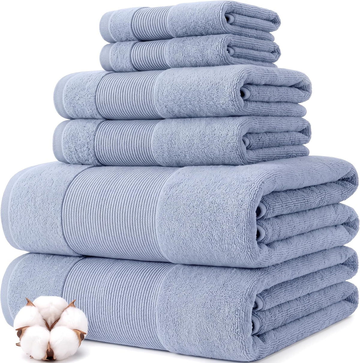 Modern Threads Air Cloud towel set front view