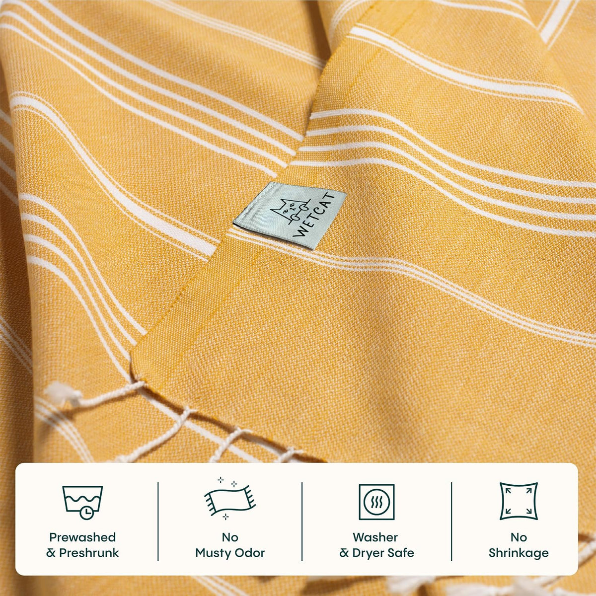WETCAT lightweight travel towel in use