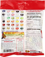 Back of the packaging of USA imported Jelly Belly gourmet jelly beans listing vegetarian ingredients.