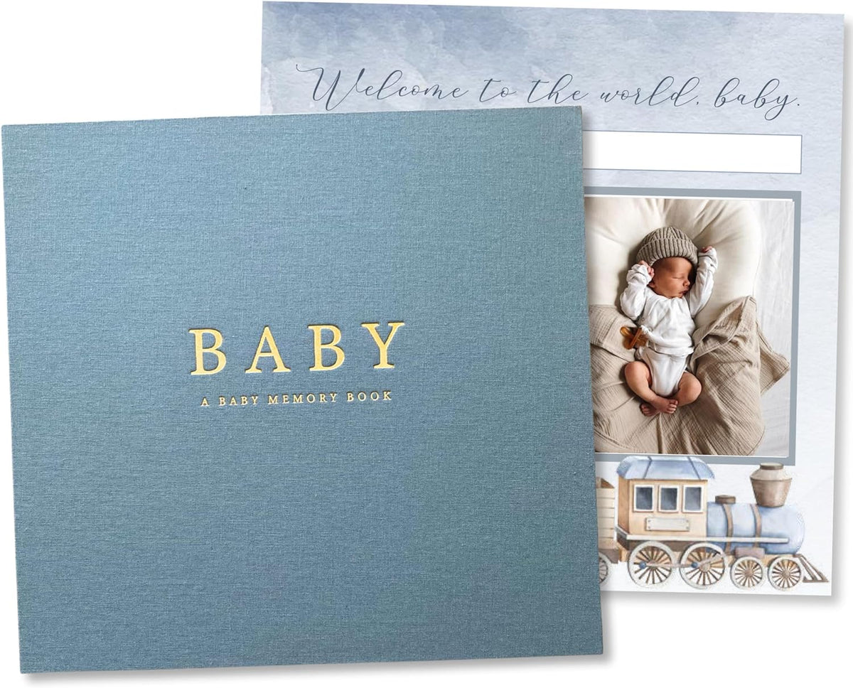 Peachly Unisex Baby Memory Book, Minimalist Baby First Year Keepsake for Milestones, Simple Baby Scrapbook for Boy Girl Milestones, Natural Linen (Haven) - Image 10