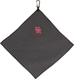 Team Effort Collegiate grey microfiber towel front view