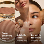Kopari Sun Veil Illuminating Sunscreen SPF 30 applied on skin for radiant glow