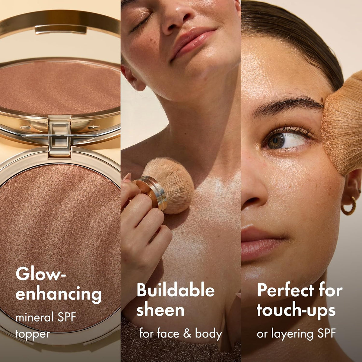 Kopari Sun Veil Illuminating Sunscreen SPF 30 applied on skin for radiant glow